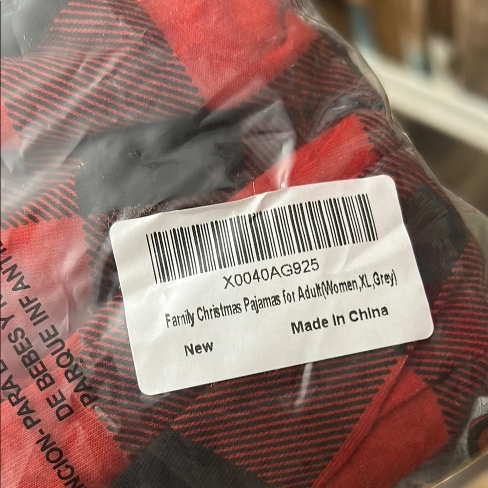 Gray Christmas Tree Pajama Set - XL - Picture 12 of 13